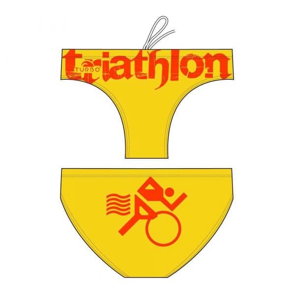 Turbo Triathlon Basic Swimming Brief Amarelo 5XL Homem