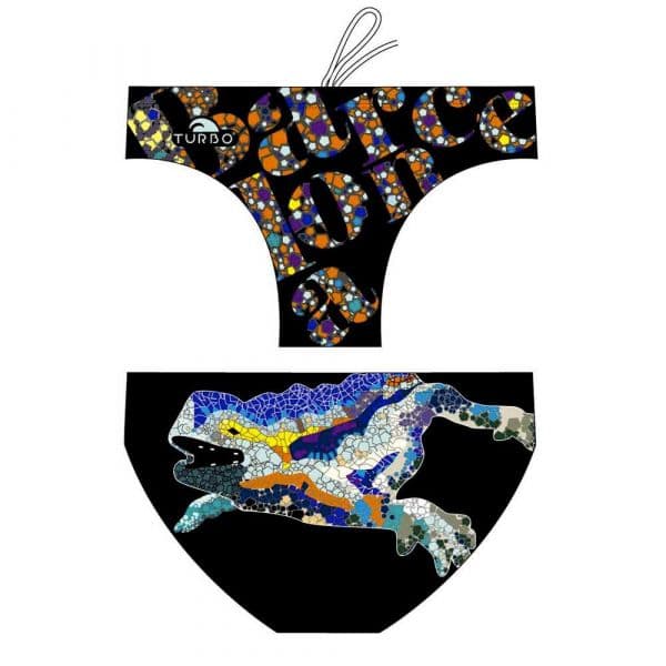 Turbo Gaudi Bcn Swimming Brief Preto XL Homem