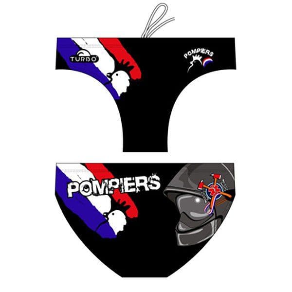 Turbo Pompiers France-hot Swimming Brief Preto S Homem