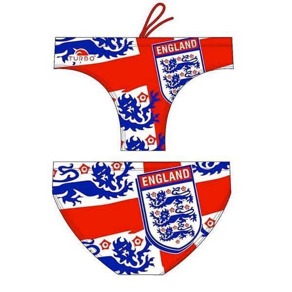 Turbo England Shield Swimming Brief Vermelho,Azul XL Homem