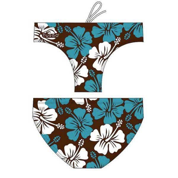 Turbo Surf Flower Swimming Brief Castanho 4XL Homem