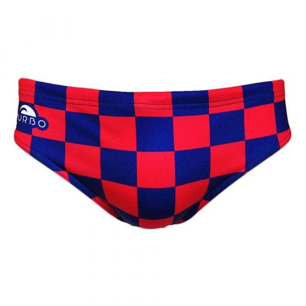 Turbo Squares Swimming Brief Vermelho,Azul 2XL Homem
