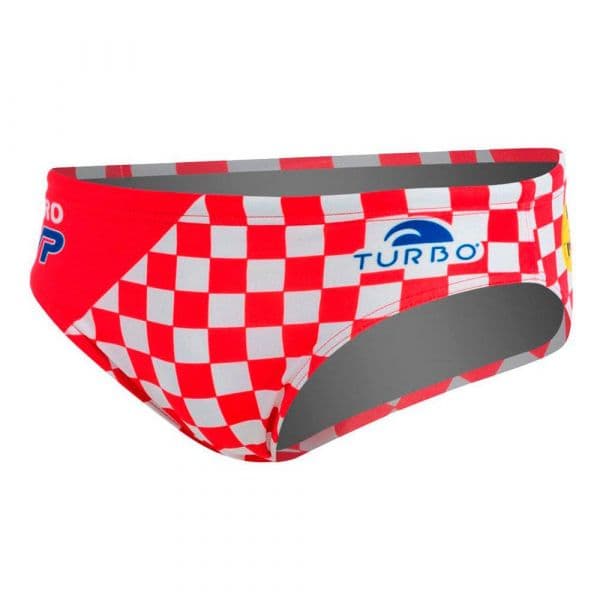 Turbo Croatia Swimming Brief Vermelho,Branco M Homem