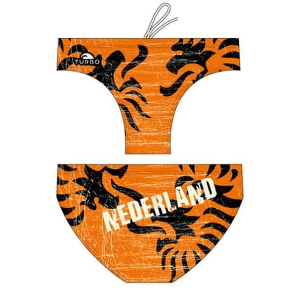 Turbo Nederland Italy 2014 Swimming Brief Laranja,Preto 4XL Homem