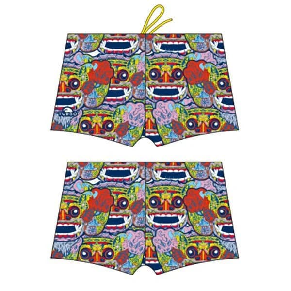 Turbo Bali Tribal Swim Boxer Azul 4XL Homem