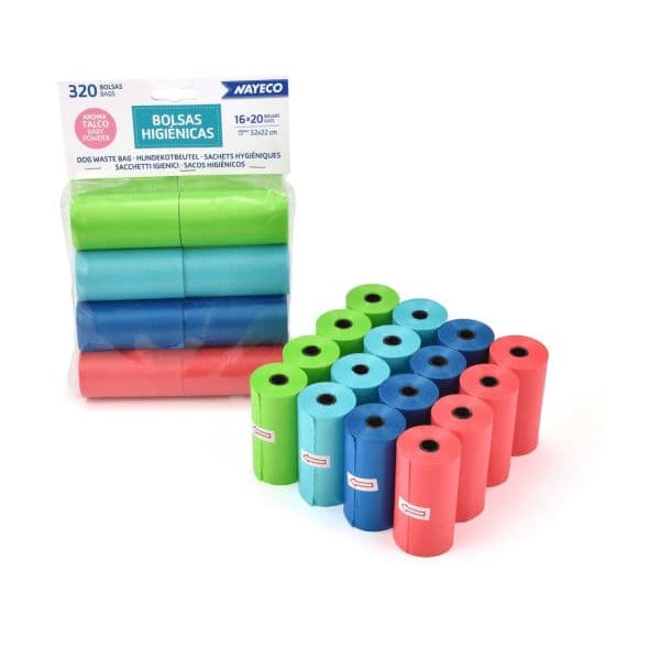 Nayeco Sacos Higiénicos Aroma a Talco, 320 Sacos