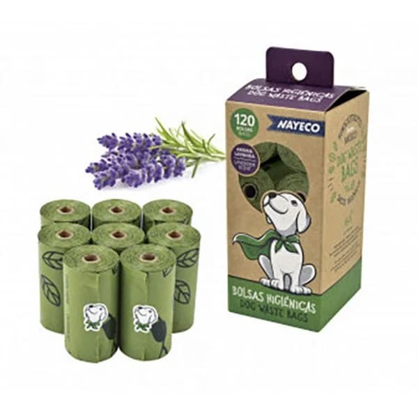 Nayeco Pack 8 Rolos de Sacos Higiénicos Aroma Lavanda