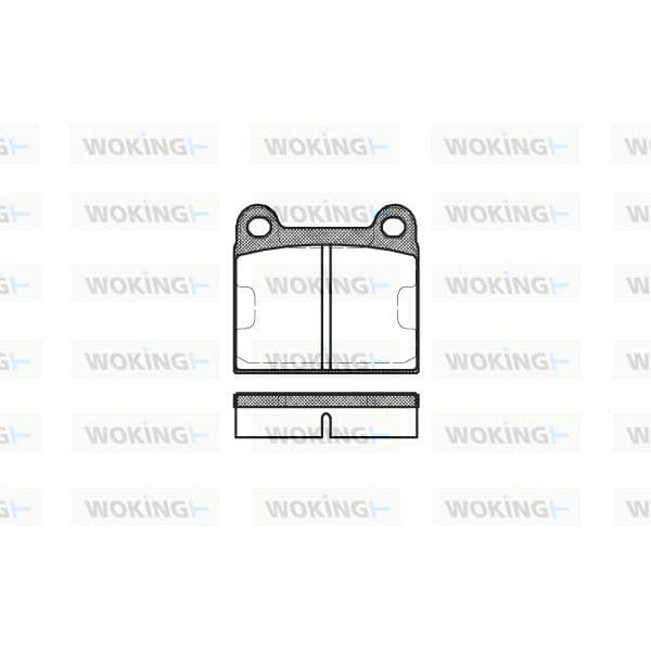 WOKING Jogo de Pastilhas para Travão de Disco - P1063.60