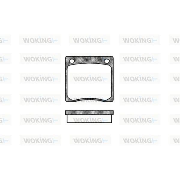 WOKING Jogo de Pastilhas para Travão de Disco - P1673.00