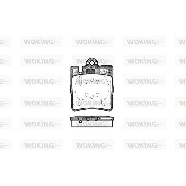 WOKING Jogo de Pastilhas para Travão de Disco - P6093.00