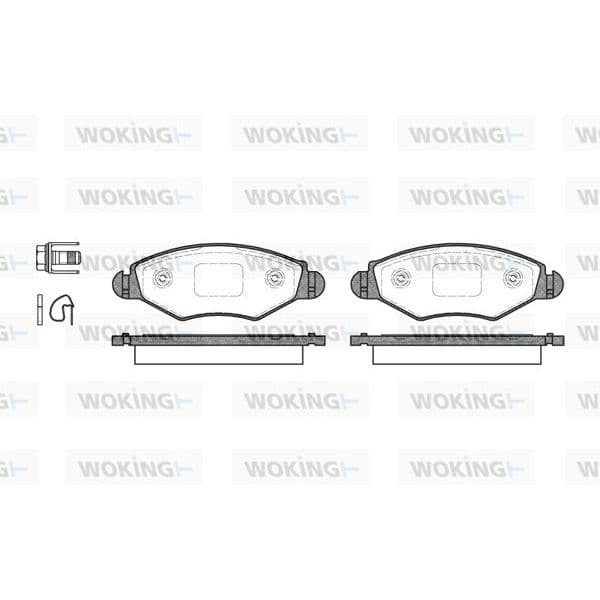 WOKING Jogo de Pastilhas para Travão de Disco - P7433.20