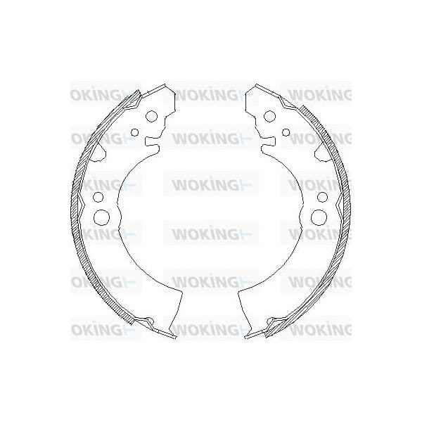 Woking Jogo de Maxilas de Travão - Z4066.00