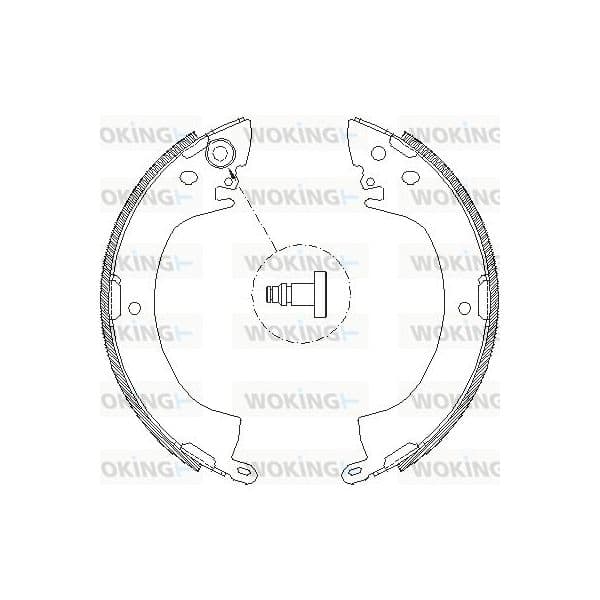 Woking Jogo de Maxilas de Travão - Z4122.00