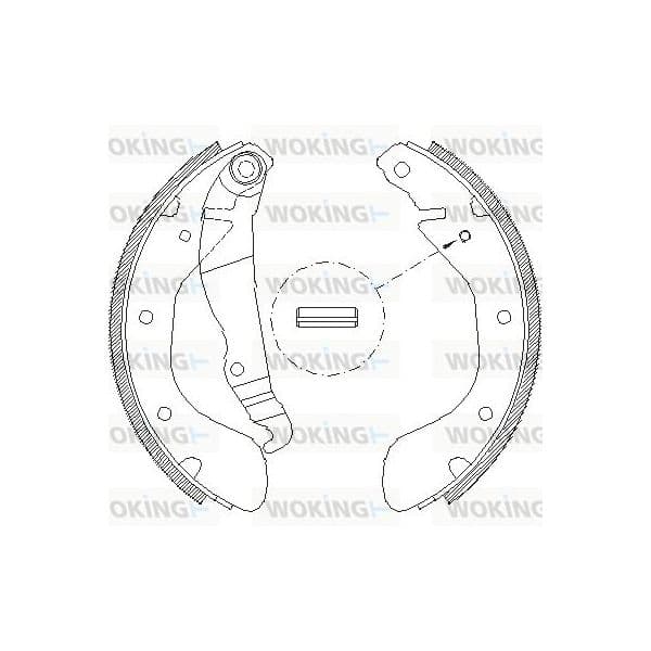 Woking Jogo de Maxilas de Travão - Z4307.00