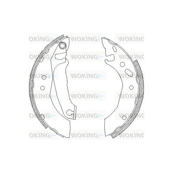 Woking Jogo de Maxilas de Travão - Z4507.00