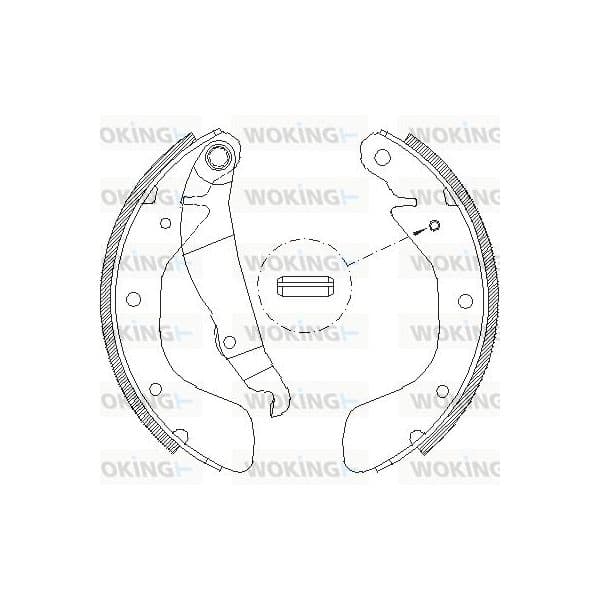 Woking Jogo de Maxilas de Travão - Z4398.00