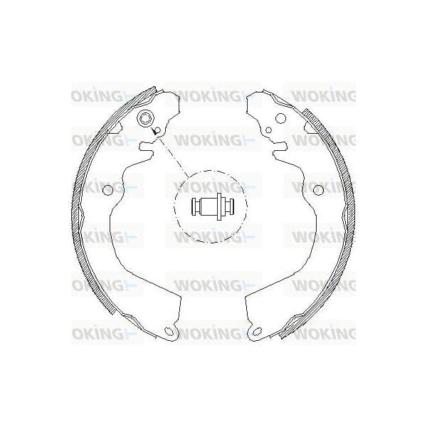 Woking Jogo de Maxilas de Travão - Z4646.00