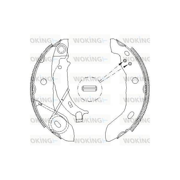 Woking Jogo de Maxilas de Travão - Z4421.00