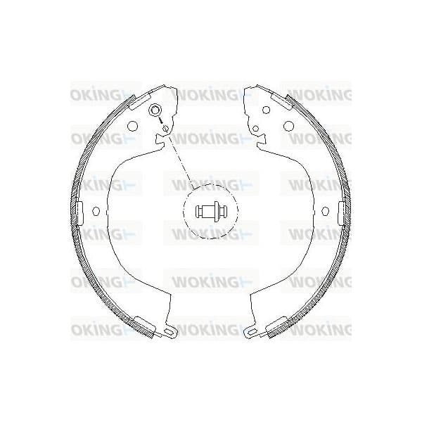 Woking Jogo de Maxilas de Travão - Z4119.00