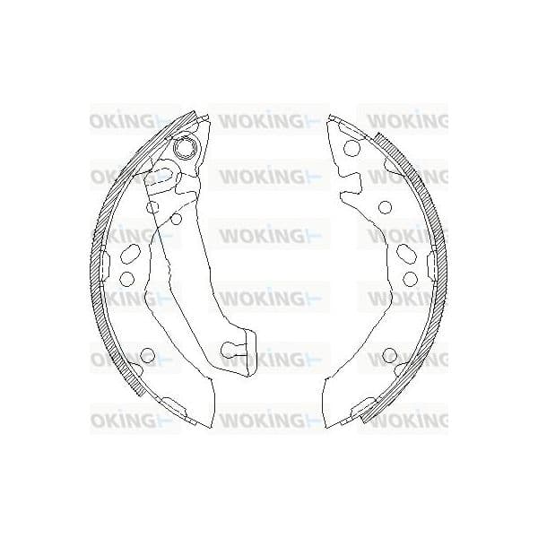 Woking Jogo de Maxilas de Travão - Z4117.00
