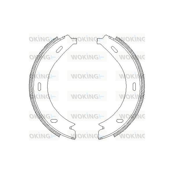 Woking Jogo de Maxilas de Travão, Travão de Est - Z4713.01