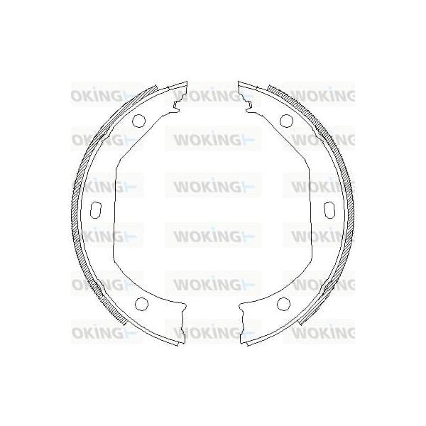 Woking Jogo de Maxilas de Travão, Travão de Est - Z4716.00