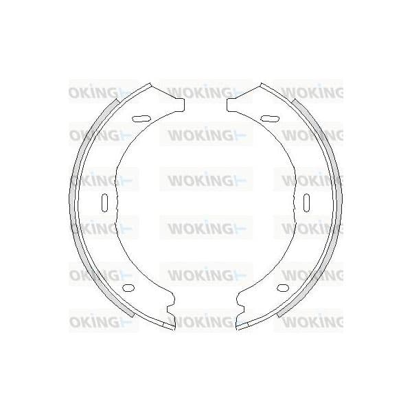 Woking Jogo de Maxilas de Travão, Travão de Est - Z4745.00