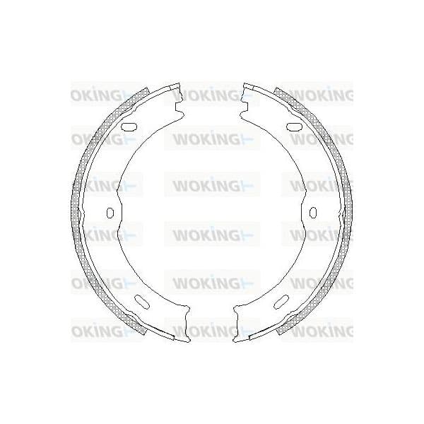 Woking Jogo de Maxilas de Travão, Travão de Est - Z4746.00