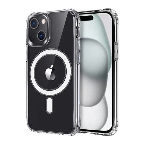 Capa Icoveri com MagSafe para Apple iPhone 15 Plus - Transparente