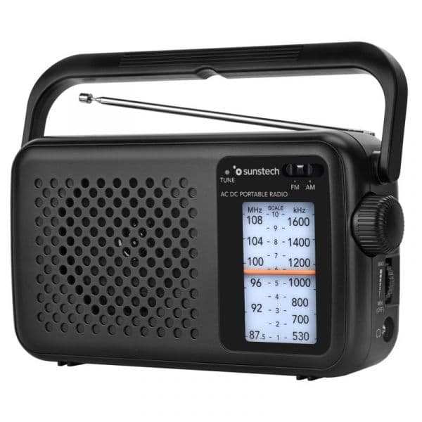 Sunstech RPS760 Rádio Analógico Preto