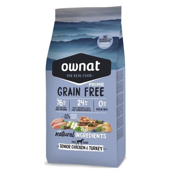 Ownat Prime Grain Free Senior Chicken & Turkey 12Kg