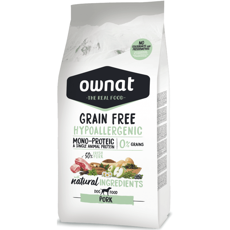 Ownat Grain Free Hypo-Allergenic Pork 12Kg