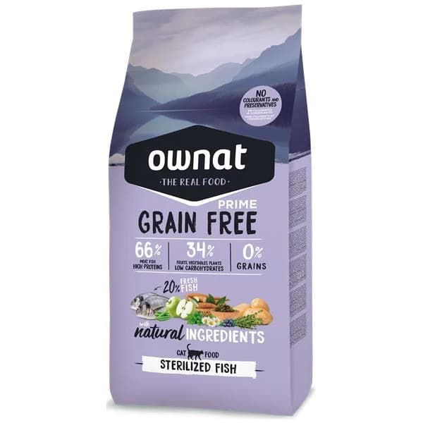 Ownat Grain Free Sterilized Fish 8Kg