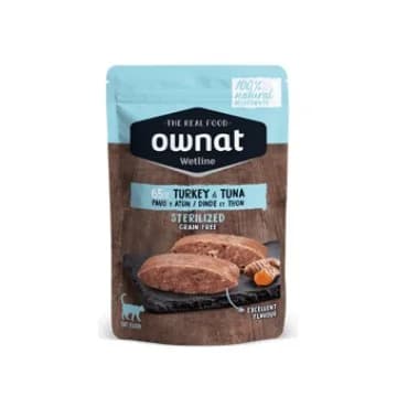 Ração Húmida Ownat Sterilized Turkey & Tuna 85g