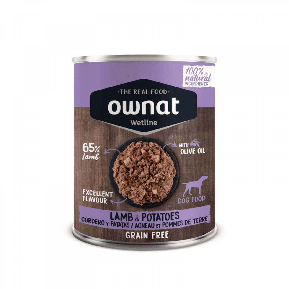 Ownat Wetline Lamb with Potatoes Ração Húmida para Cão - Campet