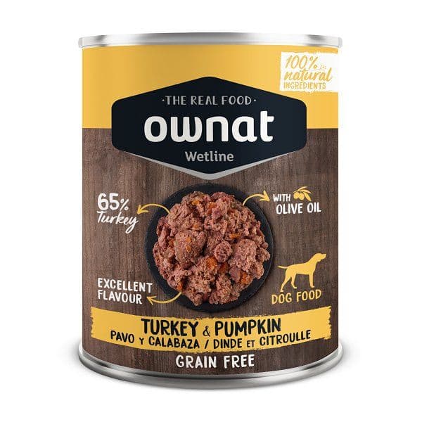 Ração Húmida Ownat Grain Free Turkey & Pumpkin 400g