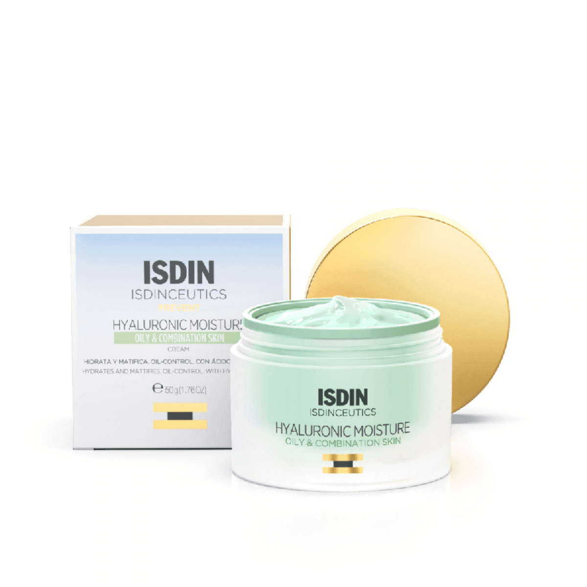 ISDIN Isdinceutics Hyaluronic Moisture Oily Skin Creme Pele Oleosa 50g