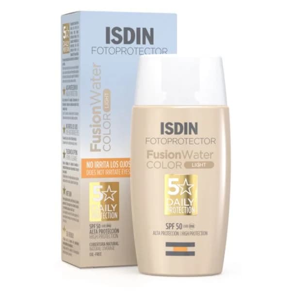 Protetor Solar Isdin FusionWater Magic Color Tom Light SPF50+ 50ml