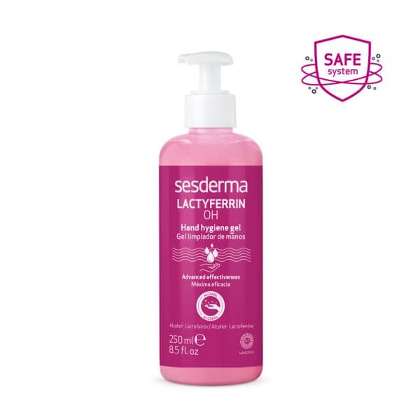 Sesderma Lactyferrin OH 70% Álcool Gel Higienizante de Mãos 250ml
