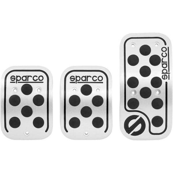 Sparco Kit Pedais Racing Corsa Cinza & Preto