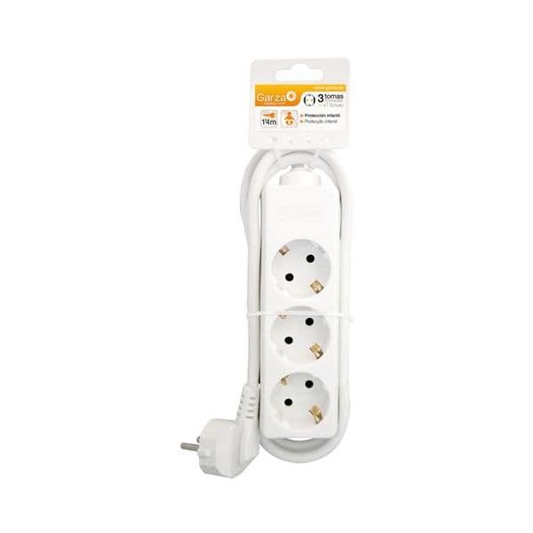 Garza Extensão 3 Tomadas 1.4m Branco - 420000