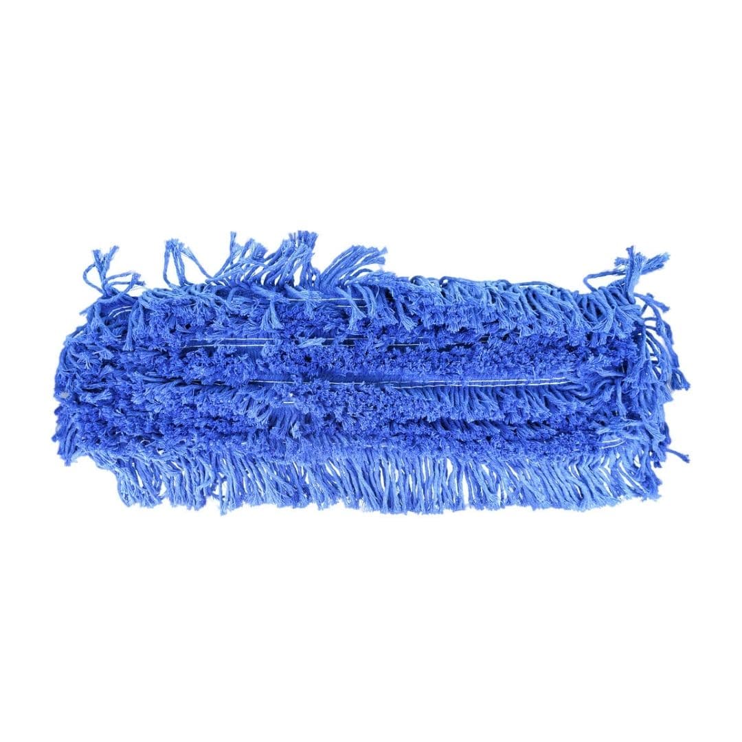 Mopa algodão azul 60 cm para limpeza de grandes superfícies