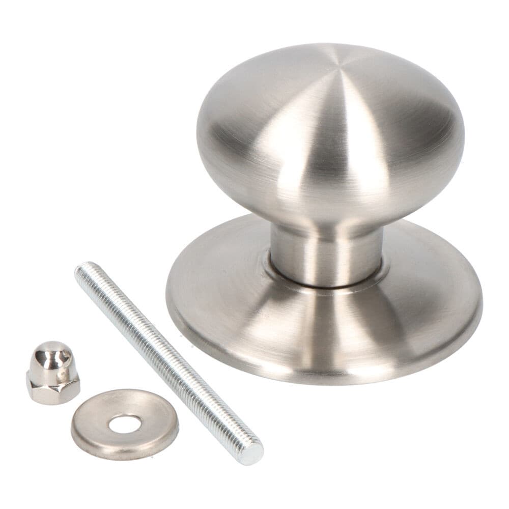 Blíster maçaneta porta liso pp02 70mm inox. micel