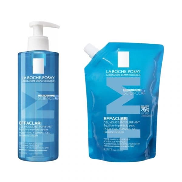 La Roche Posay Effaclar Gel Purificante +M 400ml + Recarga 400ml