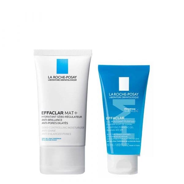 La Roche Posay Effaclar Mat+ Creme Hidratante 40ml + Gel de Limpeza Purificante +M 50ml