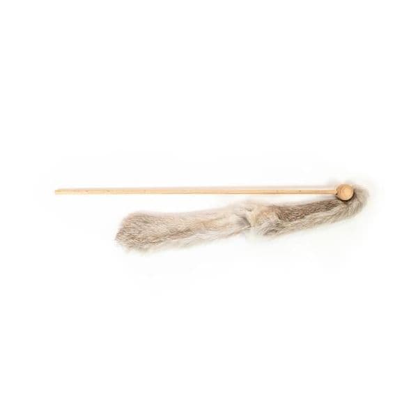Gloria Pets Cana em Madeira Lagarta Pele Coelho Natural