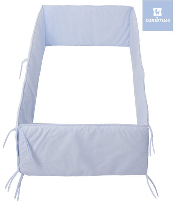 Cambrass - Protetor cama de grades LISO E 360x30 cm azul