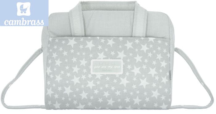 CAMBRASS - SACO DE MATERNIDADE ESTRELA CINZA 17x39x32 CM
