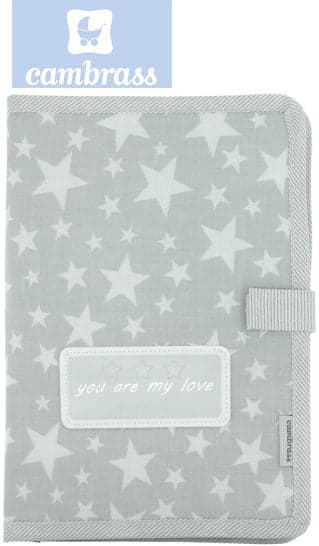 CAMBRASS - PORTA DOCUMENTOS ESTRELA CINZA 3x17x25 CM