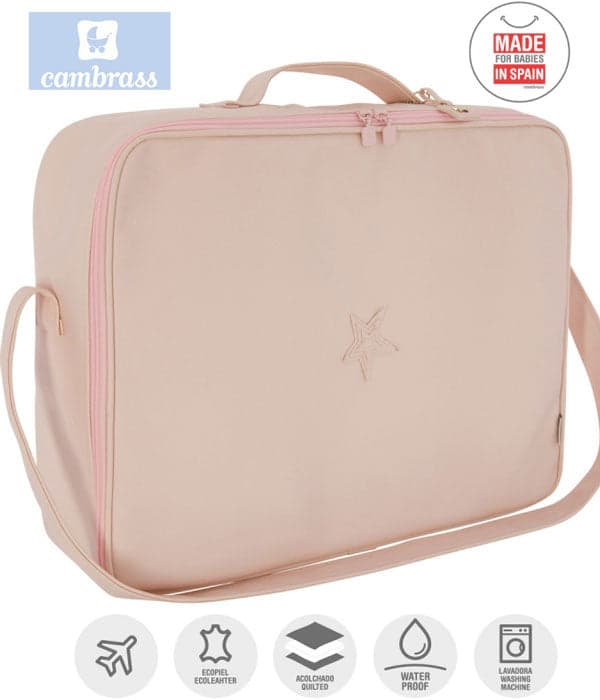 CAMBRASS - SACO DE MATERNIDADE ROSA 12x47x36 CM